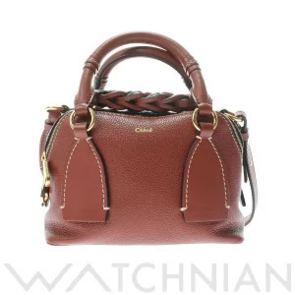 Chloe Dahlia Sepia Brown Leather Bag